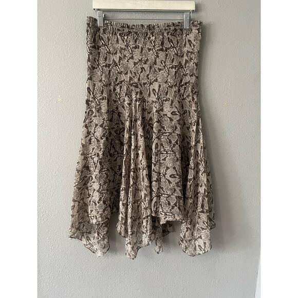 Michael Kors Asymmetrical Animal Print Skirt - Picture 2 of 7
